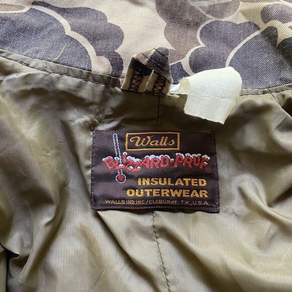 Walls Blizzard Pruf Duck Camo Coveralls Mens Large Hunting Warm - Picture 14 of 14